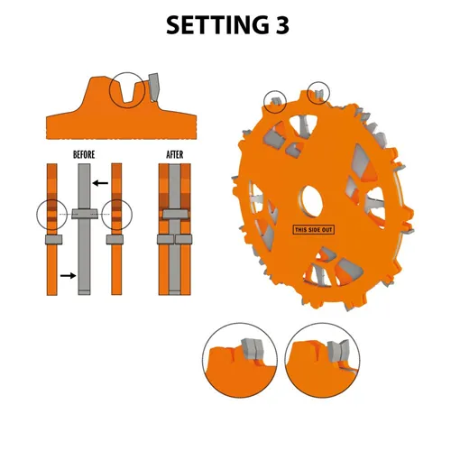 CMT Grooving Saw Blade Set DADO PRO - D203x6,2-20 d15,87 Z12 HW (Used)