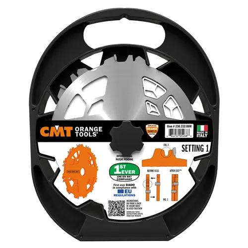 CMT Grooving Saw Blade Set DADO PRO - D203x6,2-20 d15,87 Z12 HW (Used)