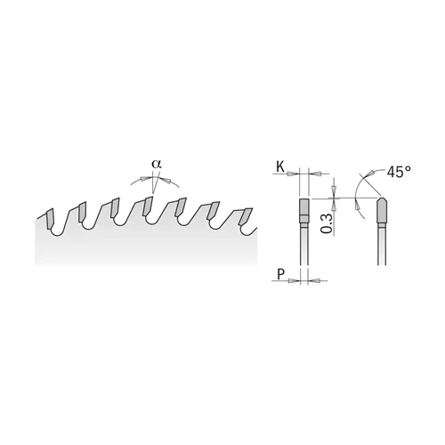 CMT XTreme Saw Blade for Non-ferrous Metal and Plastic - D250x3,2 d32 Z80 HW (Unpacked)