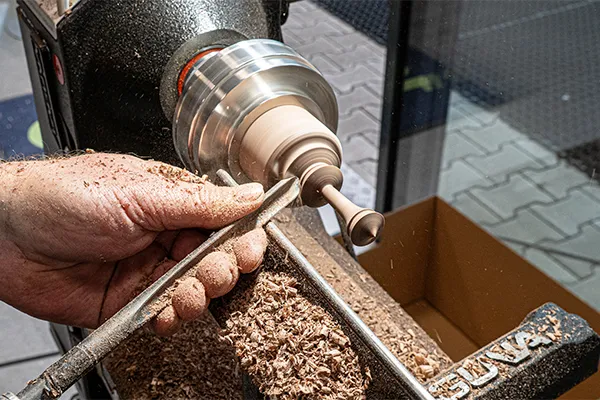 Woodturning at the Festool Roadshow at IGM