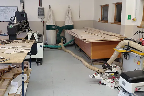 JET machines in the school workshop