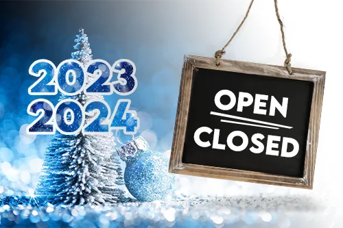 Opening hours during the Christmas holidays 2023